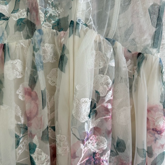 Windsor Floral White and Pink Dress - Picture 14 of 14